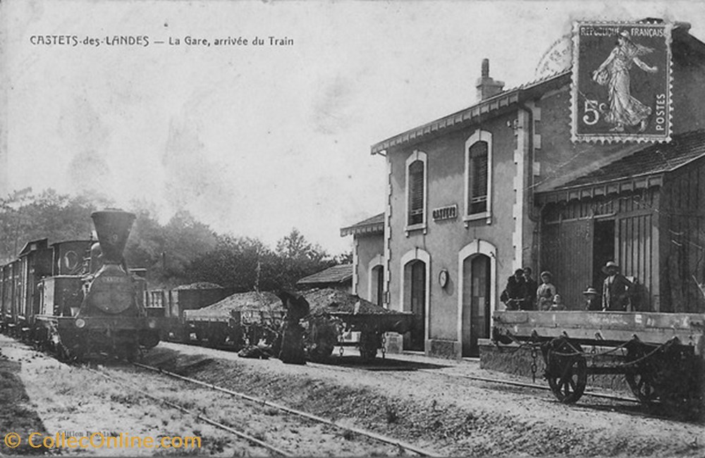 Carte Postale (40) Castets-des-Landes divers carte postale 40 castets des landes
