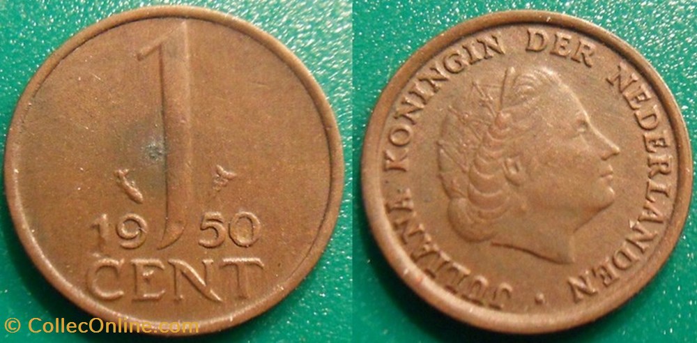 1 Cent 1950 monnaie monde pay ba 1 cent 1950