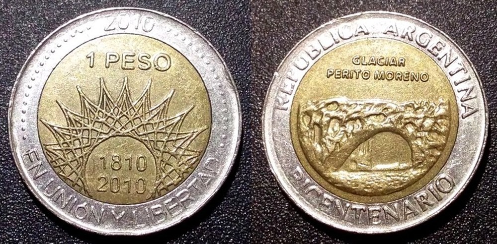 1 Peso 2010 Mar del Plata monnaies monde argentine 1 peso 2010 mar del plata