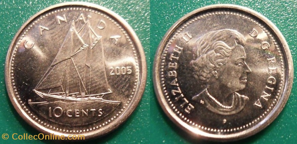 10 Cents 2005 monnaie monde canadum 10 cents 2005