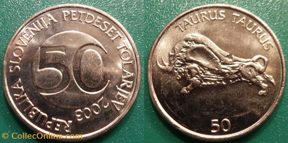 50 Tolarjev 2003 monnaie monde slovenie 50 tolarjev 2003