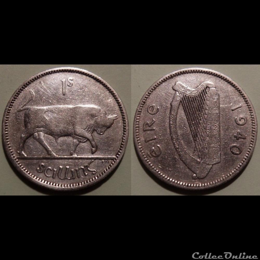monnaie france moderne irlande 1 shilling 1940