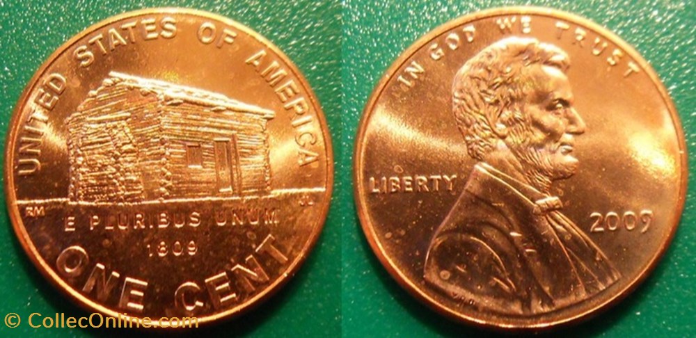 monnaie monde etat uni 1 cent 2009
