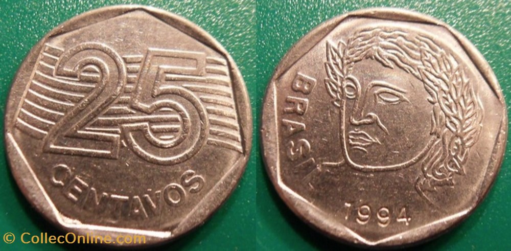 25 Centavos 1994 monnaie monde bresil 25 centavos 1994