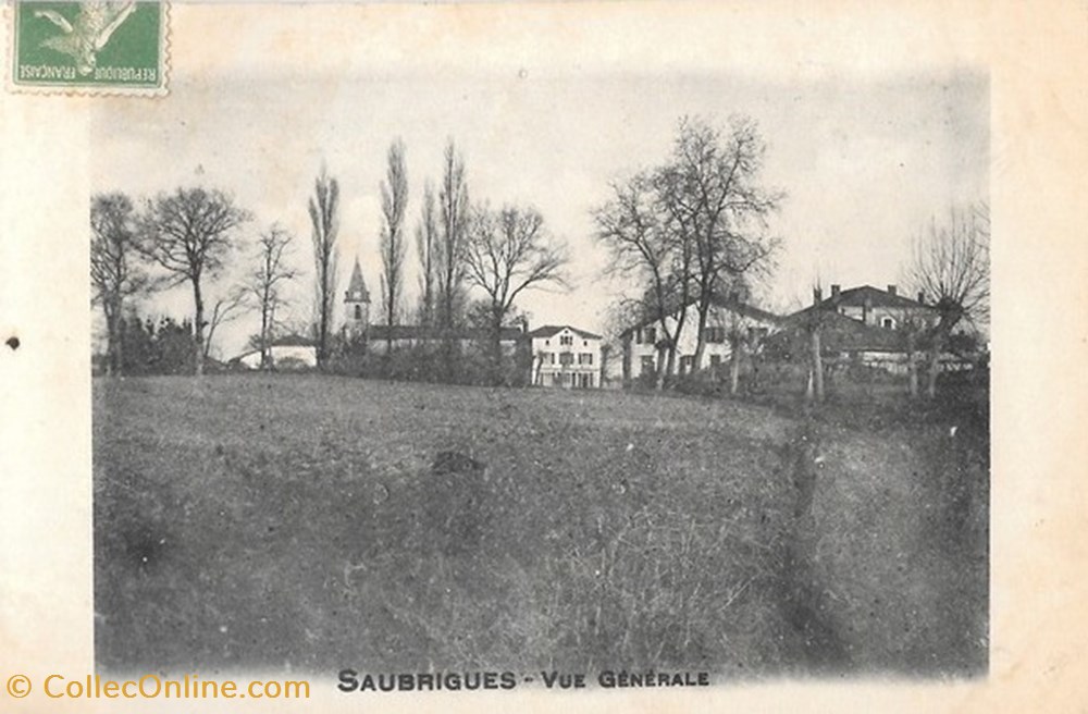 Carte Postale (40) Saubrigues divers carte postale 40 saubrigues