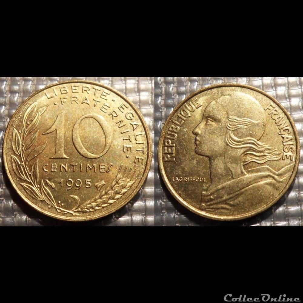 monnaie france moderne di 10 centimes marianne 1995 20mm 3g