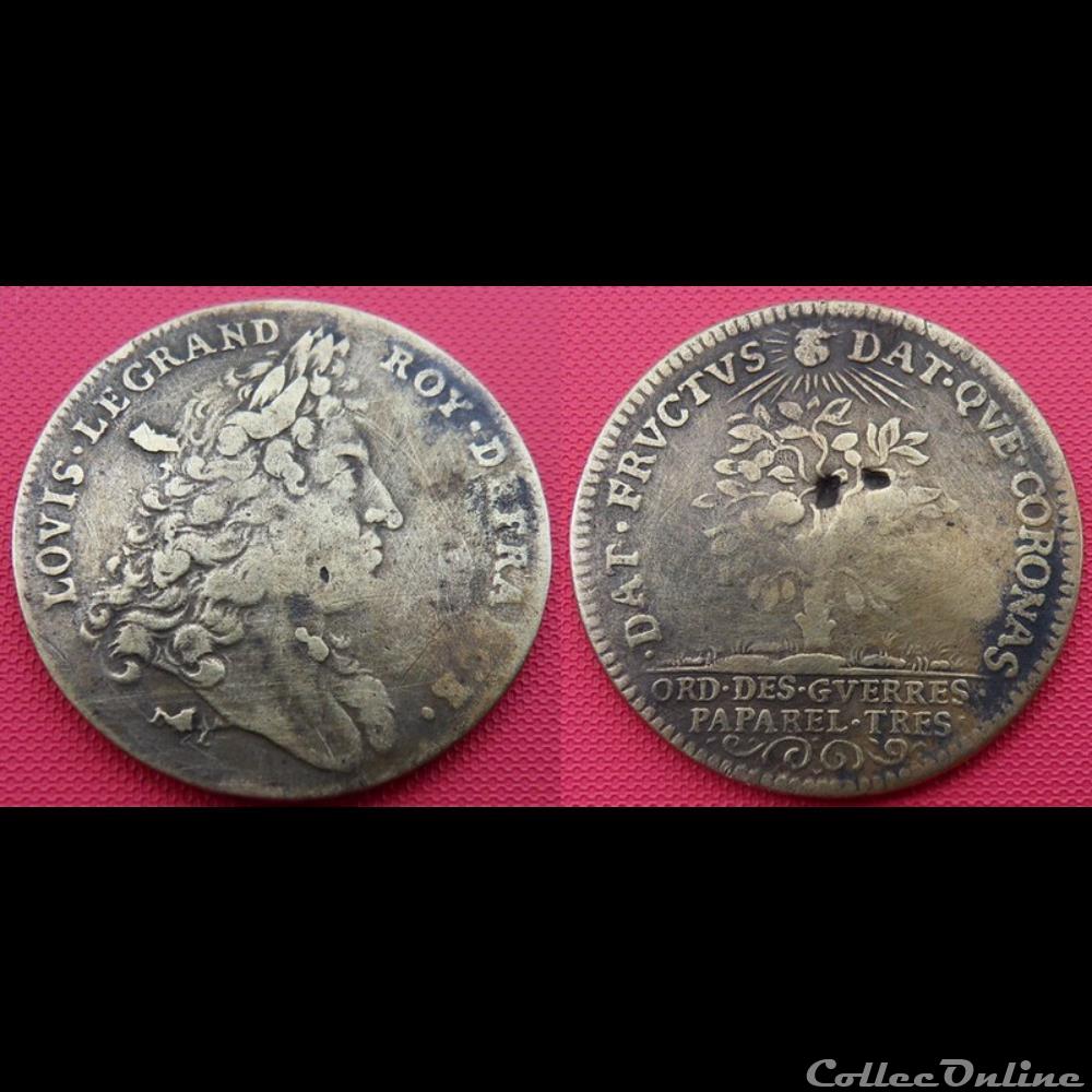 monnaie mereaux m jeton roy louis xiv