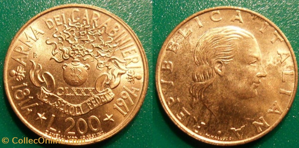 200 Lires 1994 monnaies monde italie 200 lires 1994