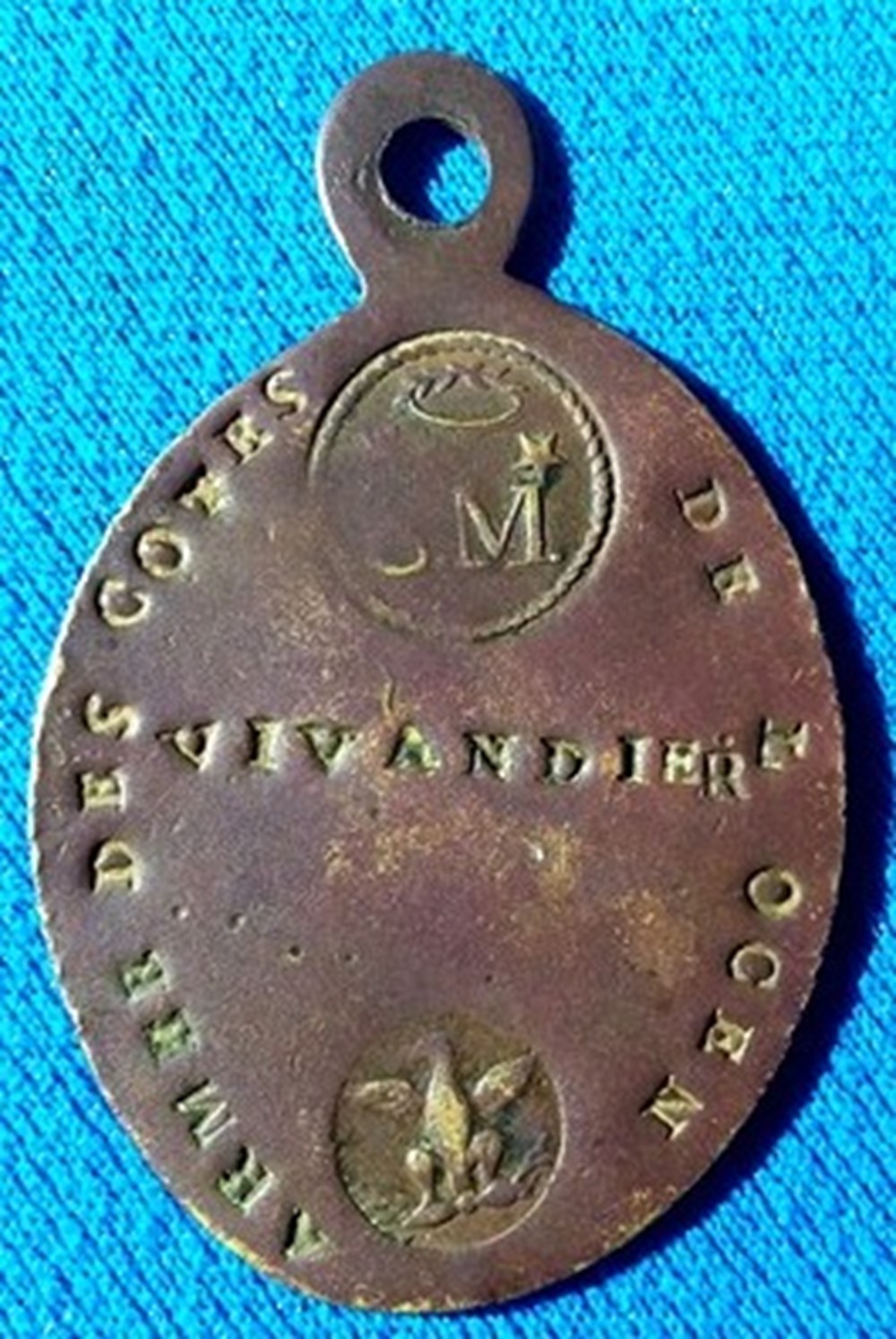 Plaque de Métier- Vivandier - Armée des Côtes de l'Océan - Premier Empire divers plaque de metier vivandier armee des cotes de ocean premier empire