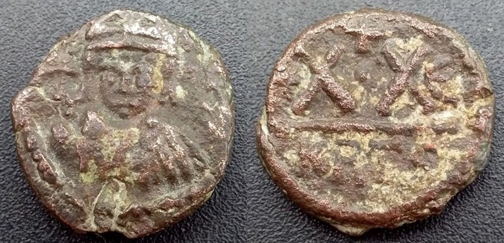 monnaies byzantines heraclius demi follis carthage