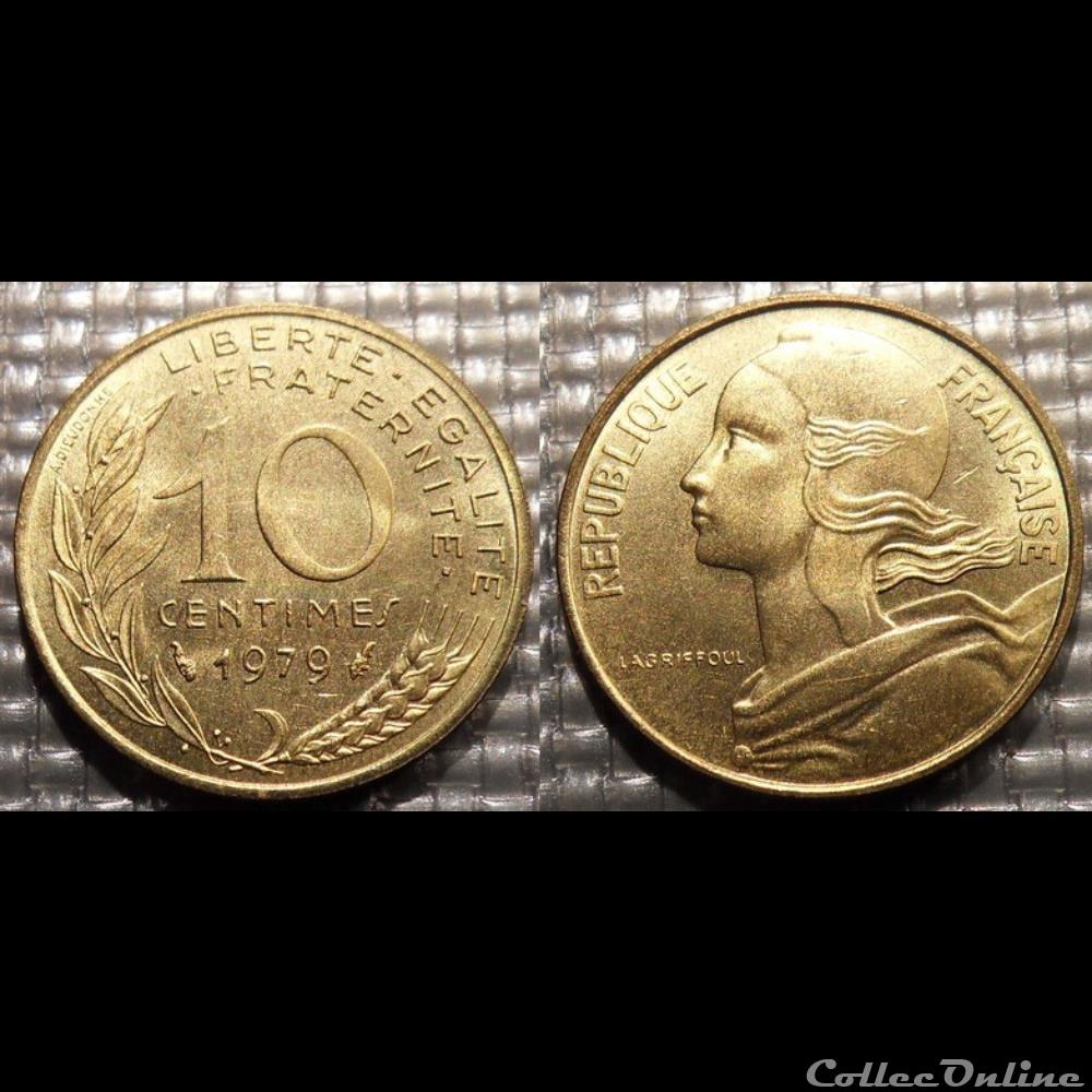 Di 10 centimes Marianne 1979 20mm 3g monnaie france moderne di 10 centimes marianne 1979 20mm 3g
