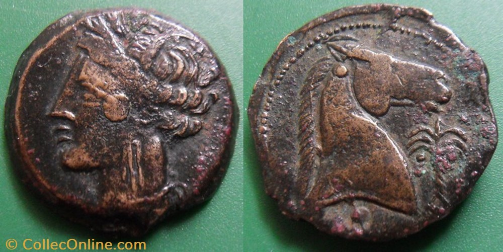Zeugitanie-Carthage Shekel monnaie antique av jc ap grecque zeugitanie carthage shekel