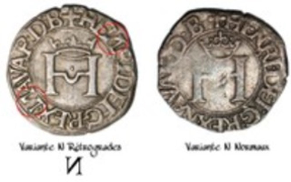 Navarre Henri d'Albret monnaies europe medievale france feodales navarre henri albret