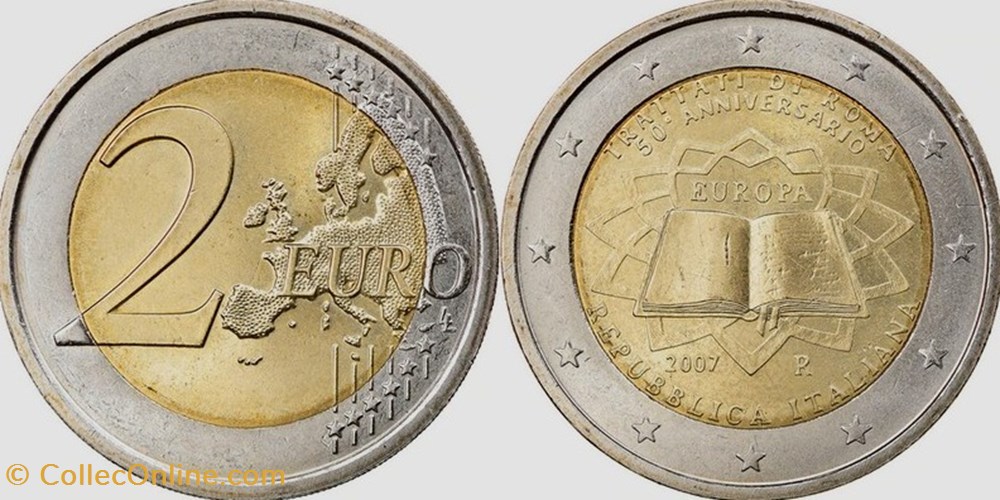 2 Euros 2007 Traié de Rome monnaies monde italie 2 euros 2007 traie de rome