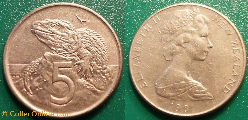 5 Cents 1991 monnaie monde nouvelle zelande 5 cents 1991