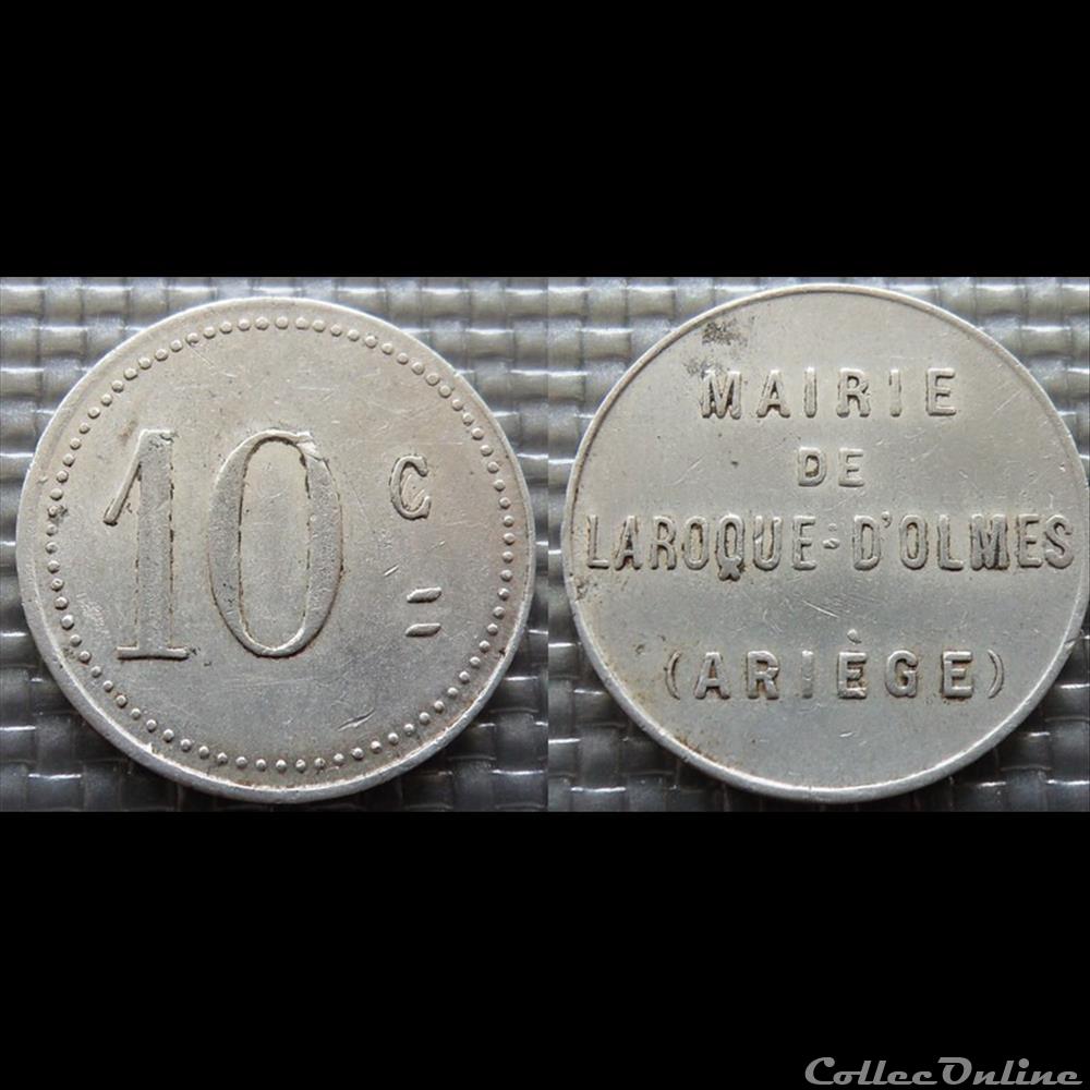 p- MN Laroque d'Olmes (Ariège)10 C. Al Elie:10.2 monnaies paranumismatique jetons poids p mn laroque olmes ariege 10 c al elie 10 2