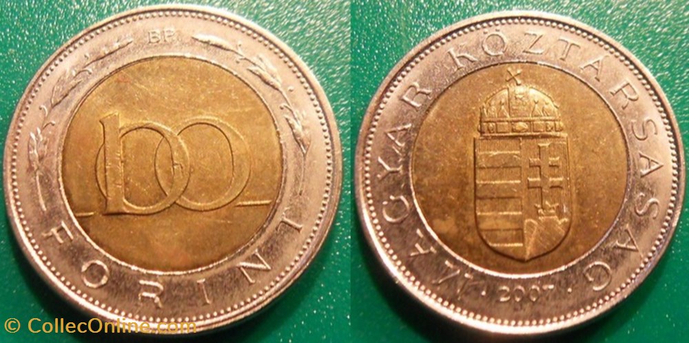 100 Forint 2007 monnaie monde hongrie 100 forint 2007