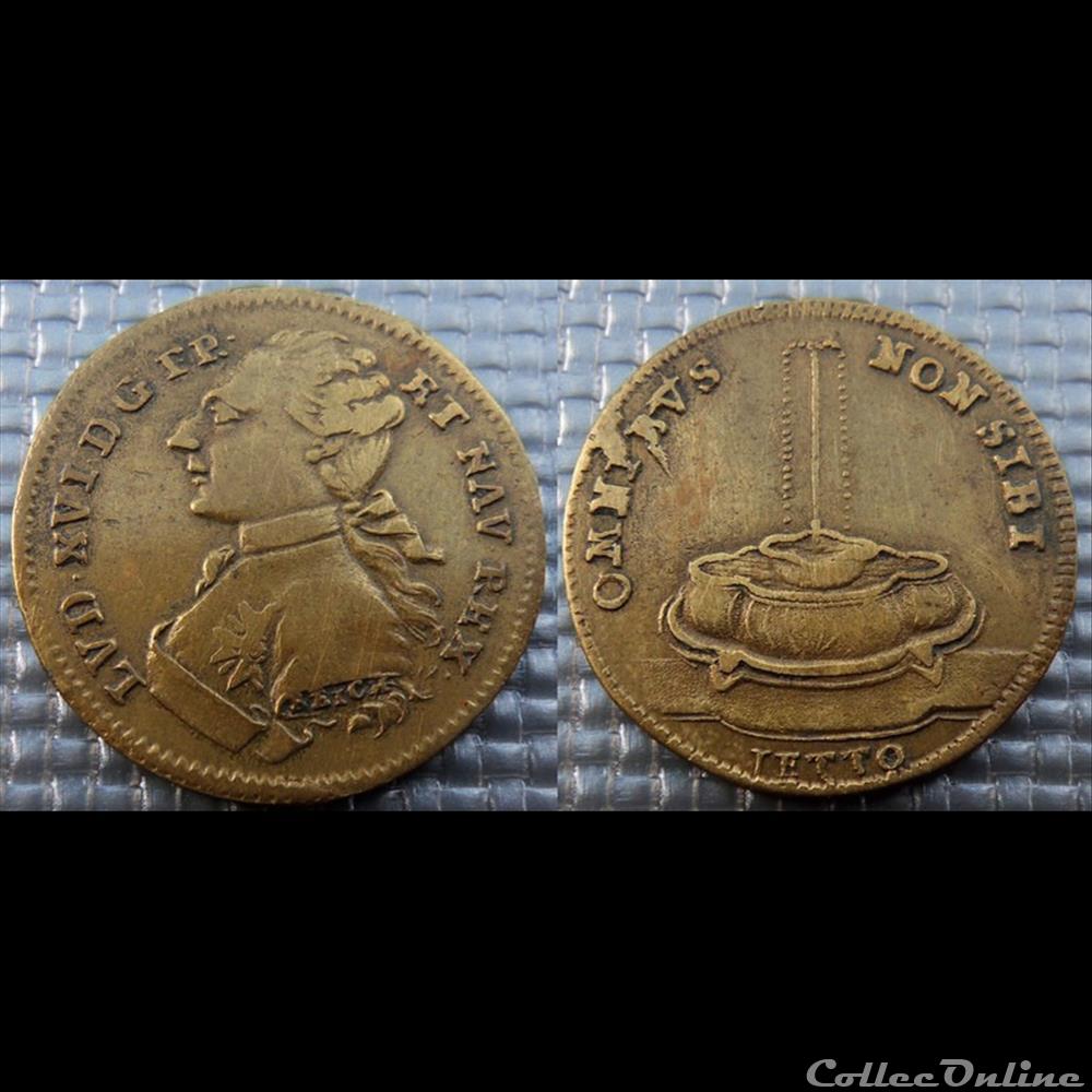 monnaie mereaux m jeton roy louis xvi
