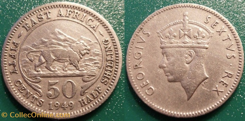 monnaie monde 50 cents 1949