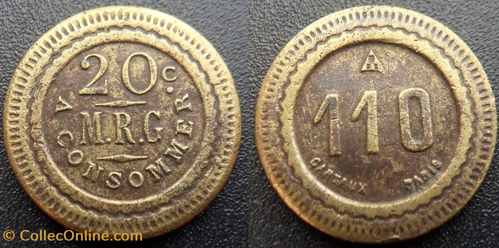 monnaies paranumismatique jetons poids f jeton a consommer 20 c a consommer mrg