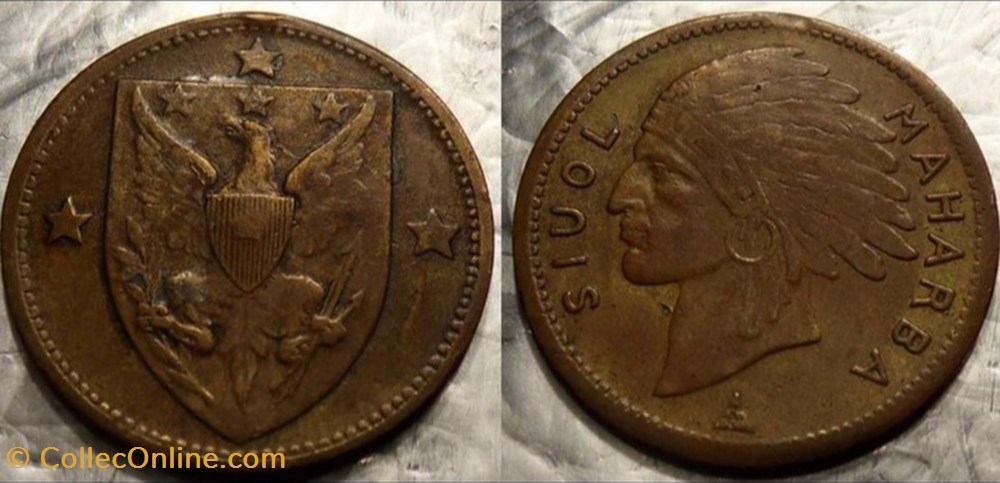 e- J etr USA SIUOL MAHARBA ( Louis Abraham) monnaie jeton mereaux e j etr usa siuol maharba louis abraham
