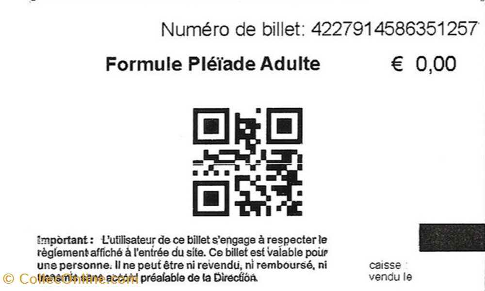 Toulouse - Cité de l'Espace documents anciens tickets entree toulouse cite de espace