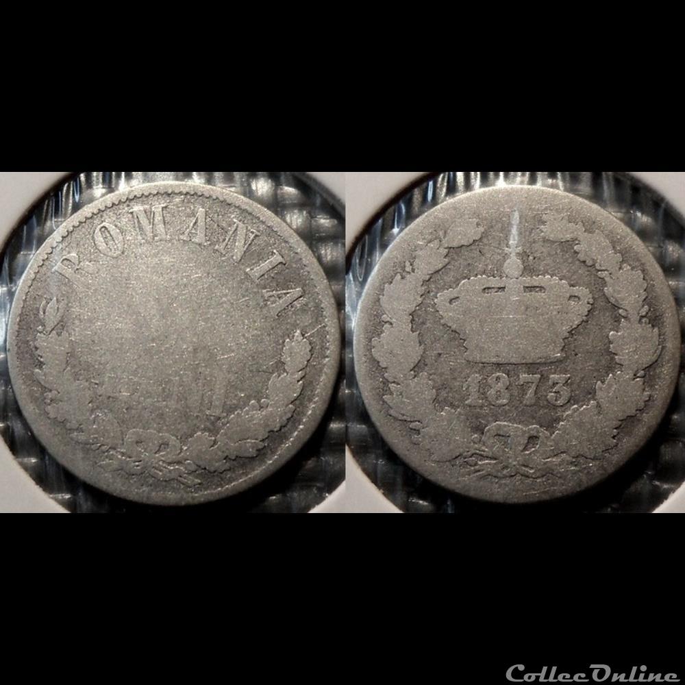 monnaie france royale roumanie 50 bani 1873