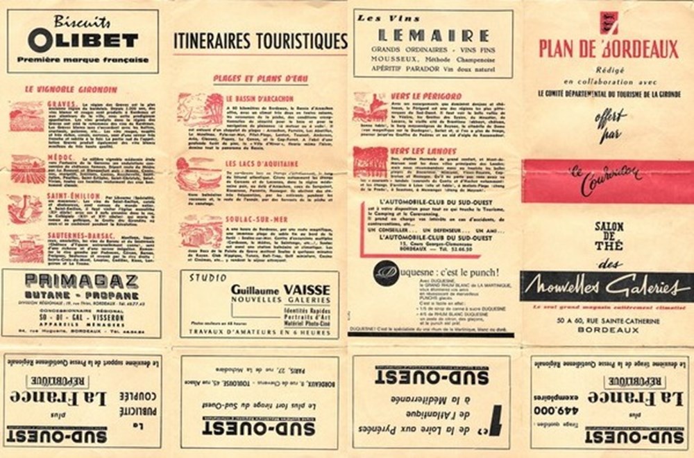 Bordeaux Plan ancien documents anciens affiches bordeaux plan ancien