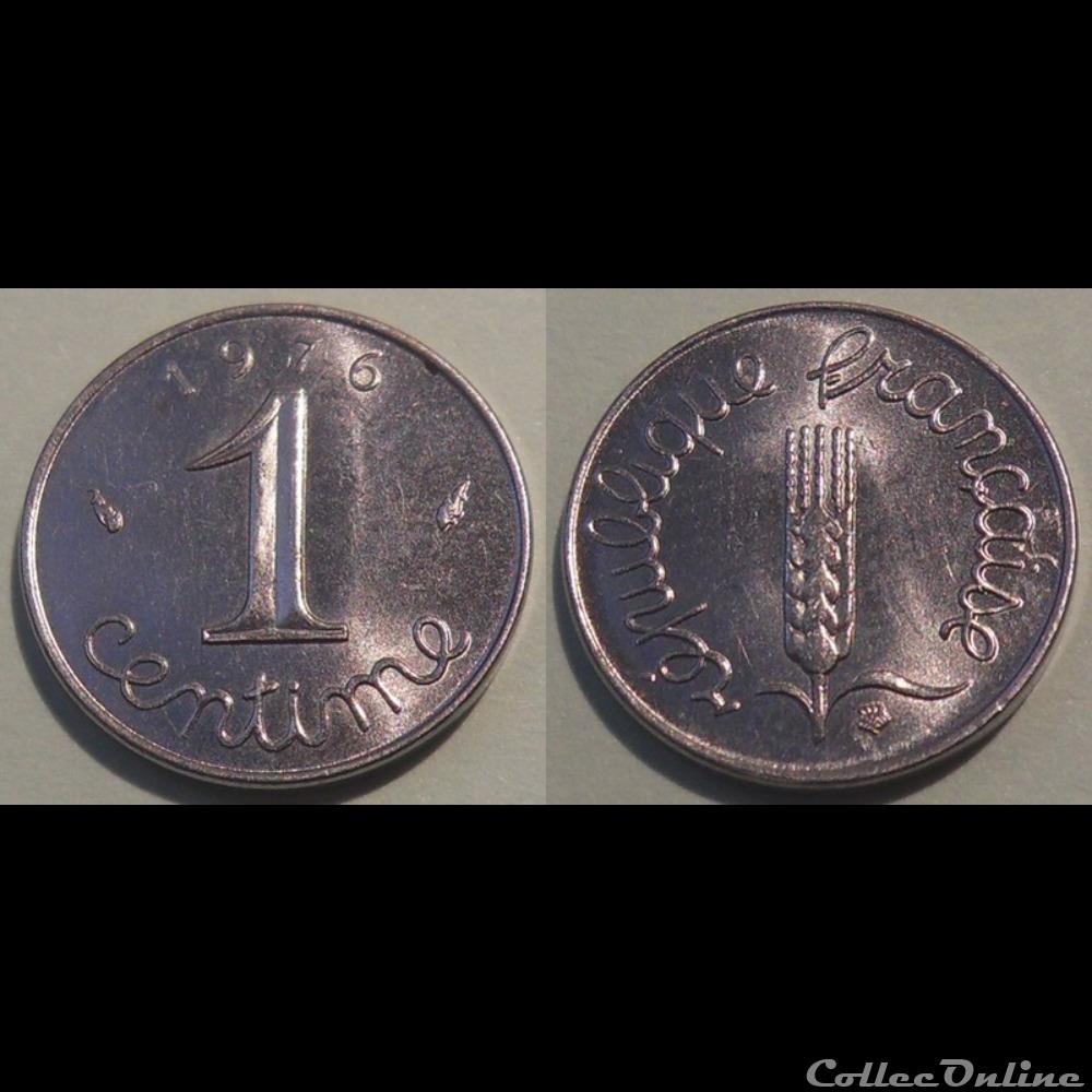 Ab 1centime épi 1976 monnaie france moderne ab 1centime epi 1976