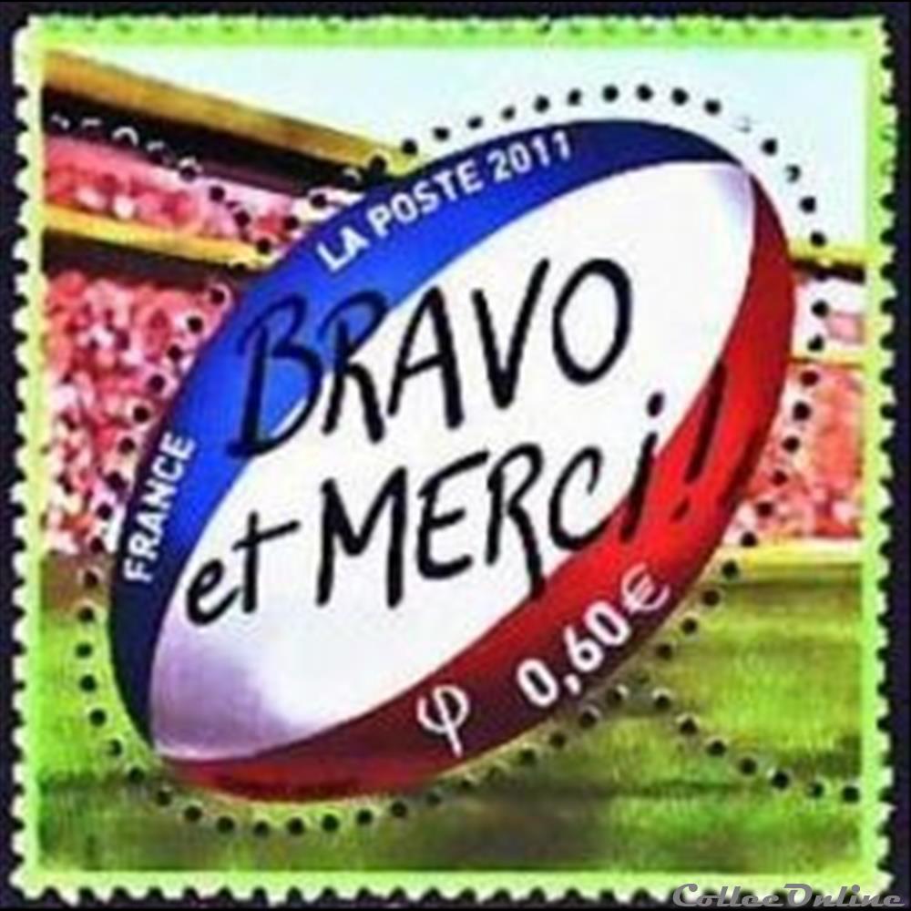 2011 Bravo et merci timbre france assignat 2011 bravo et merci
