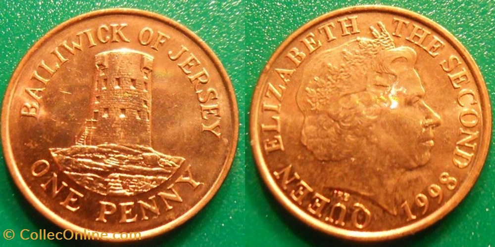 1 Penny 1998 monnaie monde jersey 1 penny 1998