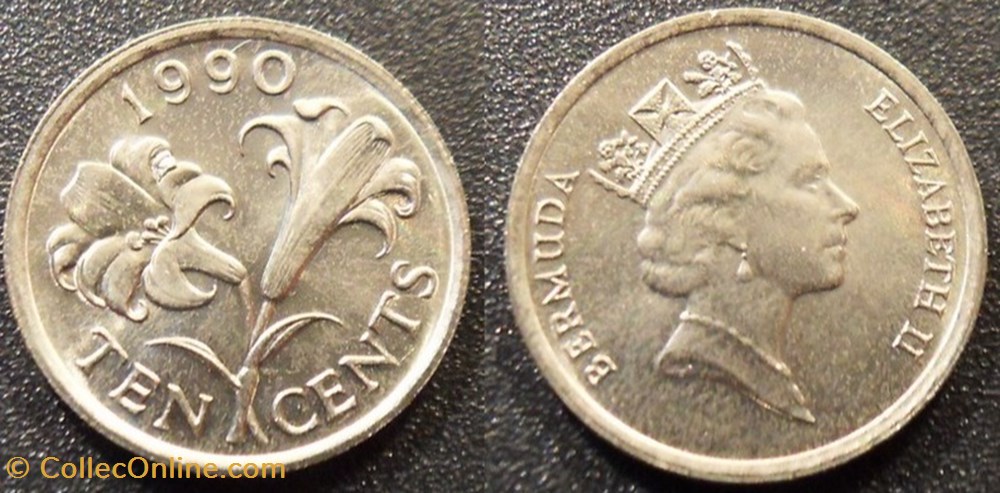 10 Cent 1990 monnaies monde bermudes 10 cent 1990