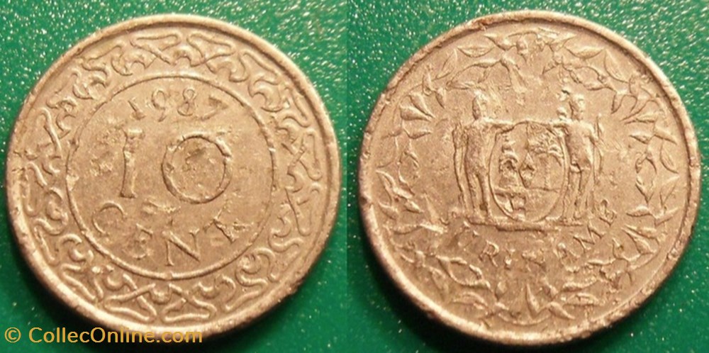 10 Cents 1987 monnaie monde suriname 10 cents 1987