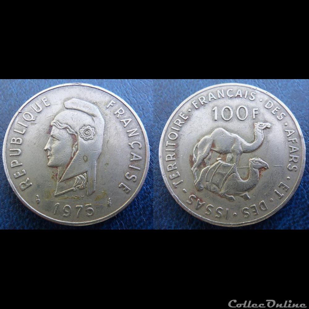 Djibouti - Territoire Français des Afars et des Issas 100 Francs 1975 Dauphin monnaie france colony djibouti territoire francais des afars et des issas 100 francs 1975 dauphin