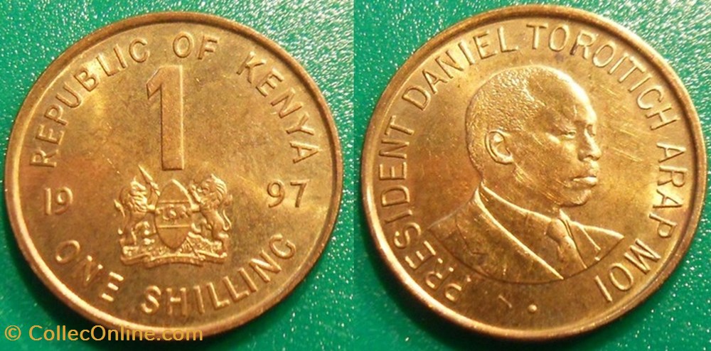 1 Shilling 1997 monnaie monde kenya 1 shilling 1997