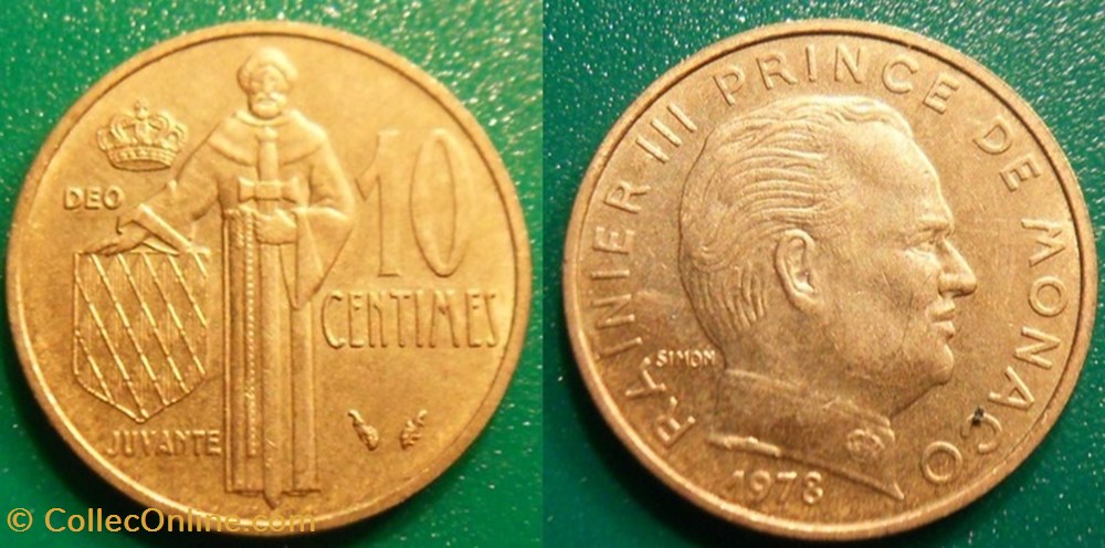 10 Centimes 1978 Rainier III monnaie monde monaco 10 centimes 1978 rainier iii
