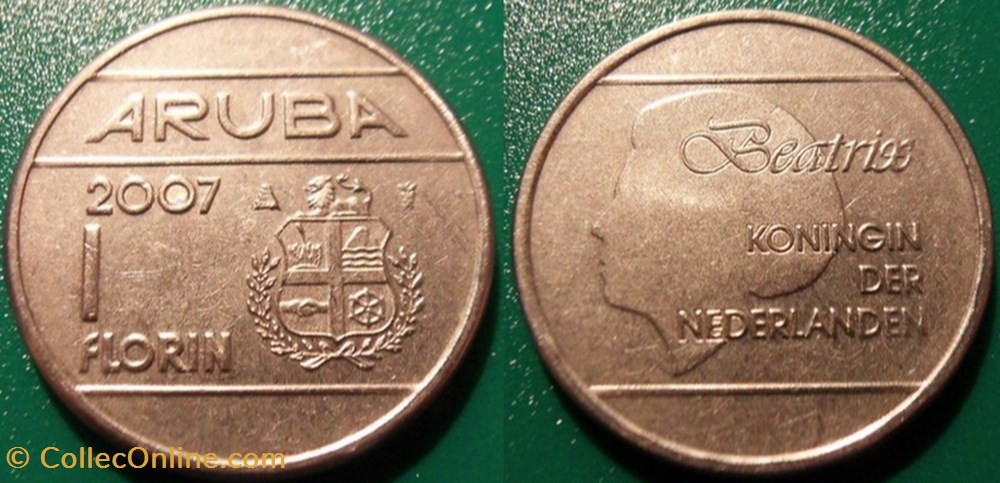 1 Florin 2007 monnaie monde aruba 1 florin 2007
