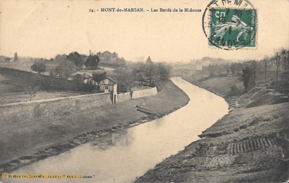 divers carte postale 40 mont de marsan