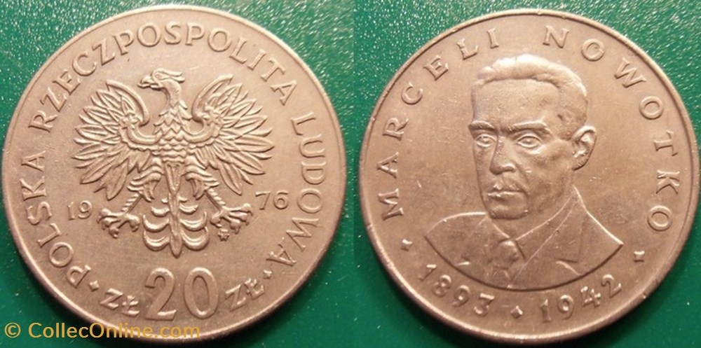20 Zlotych 1942 monnaie monde pologne 20 zlotych 1942