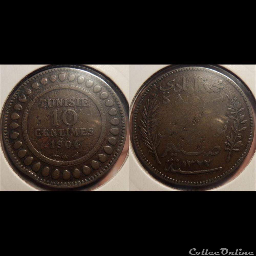 Tunisie 10 Centimes 1904A monnaie france colony tunisie 10 centimes 1904a