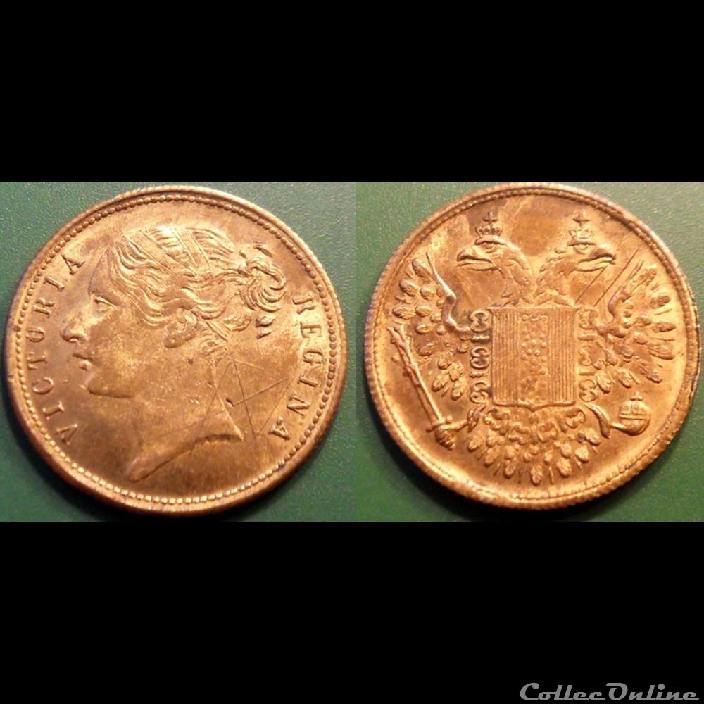 e- J etr Grande Bretagne Victoria Régina monnaie jeton mereaux e j etr grande bretagne victoria regina