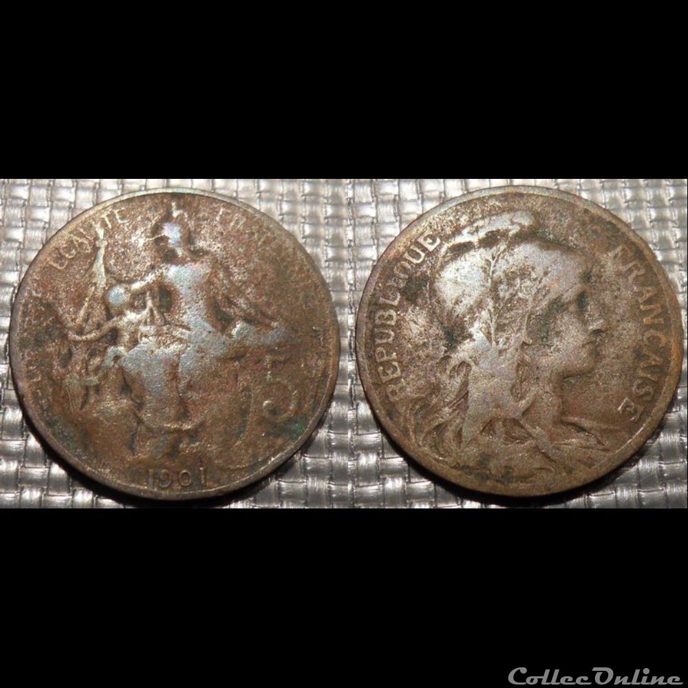 monnaie france moderne ca 5 centimes dupuis 1901