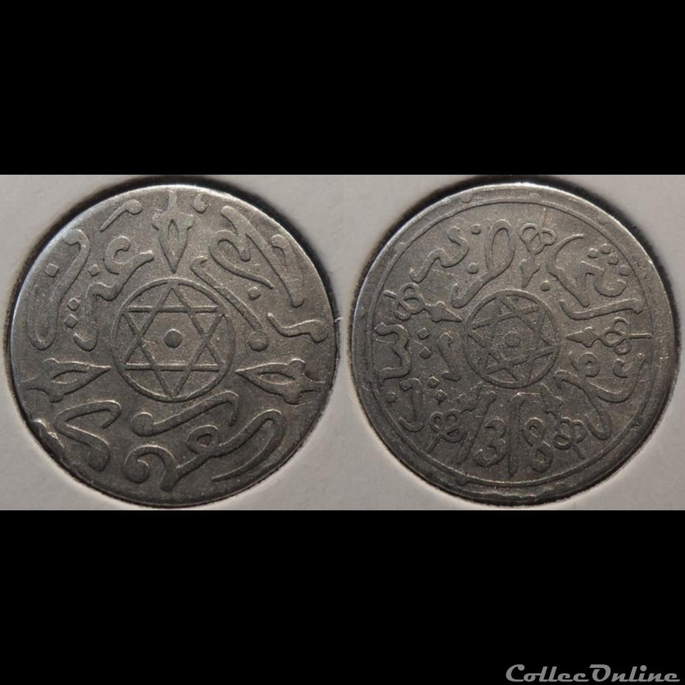 Maroc 1 Dirham 1318 monnaie monde moderne maroc 1 dirham 1318