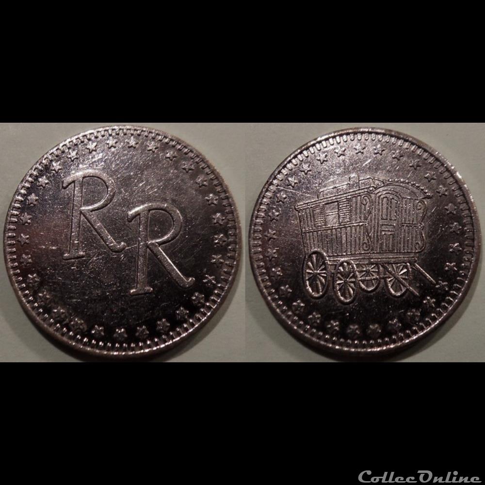 j- Jeton jeux forains Roulotte monnaie mereaux j jeton jeux forains roulotte
