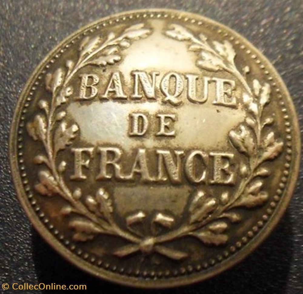 divers bouton banque de france 26mm