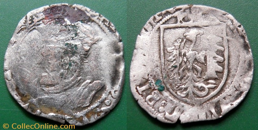 Franche-Comté-Ville de Besançon Carolus (1534-1674) monnaie france feodale franche comte ville de besancon carolus 1534 1674