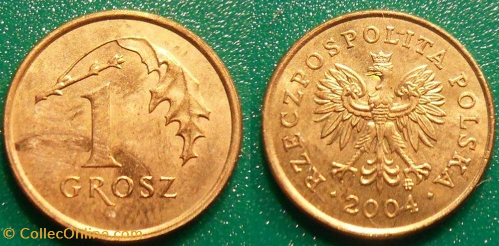 1 Grosz 2004 monnaie monde pologne 1 grosz 2004