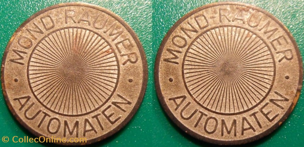 monnaie jeton mereaux e j etr allemagne mond raumer automaten