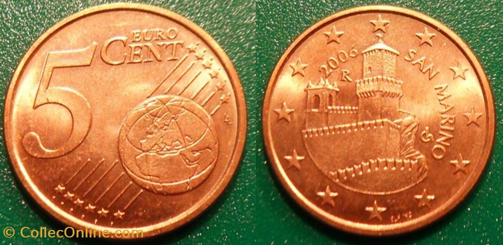 5 Cent euro 2006 monnaies monde saint marin 5 cent euro 2006