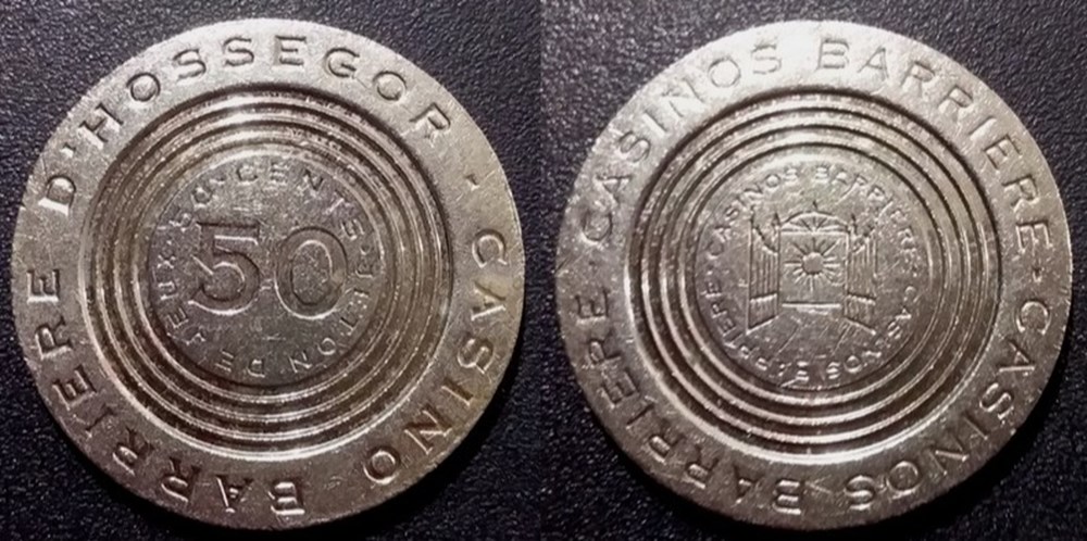 monnaies paranumismatique jetons poids d1 jeton casino hossegor 50 cents